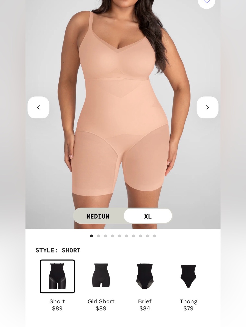 Honeylove High-Waist Shaping Short in Nude Blush